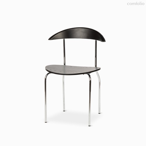 Обеденный стул Dina Plane, цвет хром/черный - Cosmo