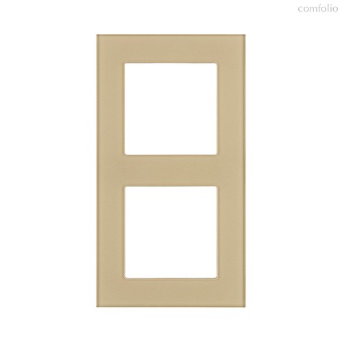 Рамка 2-постовая, стекло золотой Kollinger Asthetik AS2GD - Kollinger