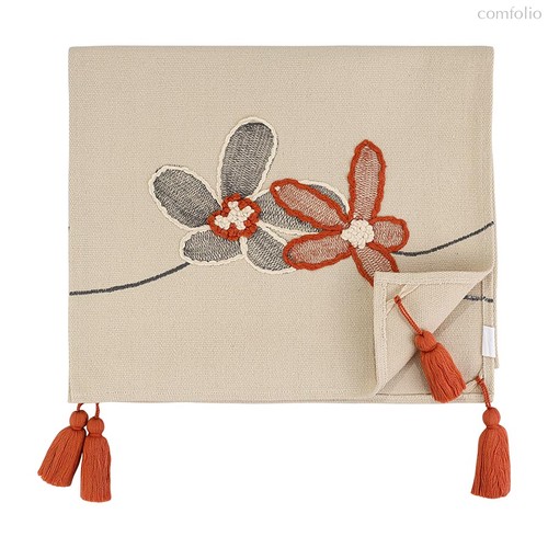 Дорожка на стол Stone flowers из коллекции Ethnic, 45х150 см - Tkano