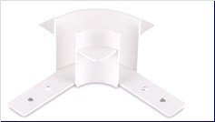 Slim Line круглый угол-соединитель для встраиваемого шинопровода, L45*W45*H41 мм, белый - Donolux