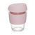 Стакан для кофе с силиконовой крышкой Eco Life 330мл розовый, цвет розовый - D'casa