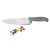 Шеф-нож PRO-Line с цветными кнопками 20 см, серая пластиковая ручка, P.L. Proff Cuisine - P.L. Proff Cuisine