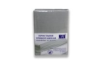 Простыня на резинке ПМТР-СЕР-140 Серый Микрофибра трикотажная 140х200х25 - АльВиТек