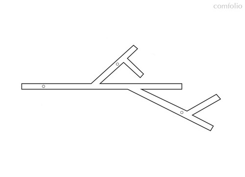 Donolux Twiggy подвесной светодиодный светильник, 173 Ватт, 17280Lm, 4000К, IP20, 759х1300мм, H73мм, - Donolux