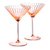 Набор бокалов для мартини Anna Von Lipa Лион 210 мл, 2 шт, стекло хрустальное, розовый - Anna Von Lipa