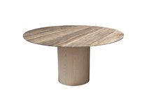 Стол обеденный d150x76см каменная столешница, шпон - Garda Decor