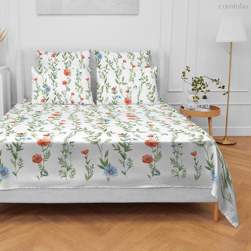 Простыня Хорошо Дома 220/240 Цветочный вальс, 220x240 - Nordtex