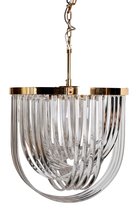 Светильник потолочный стекло/золото d54x64см - Garda Decor