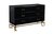 Комод черный 6 ящиков 120x42x82см - Garda Decor
