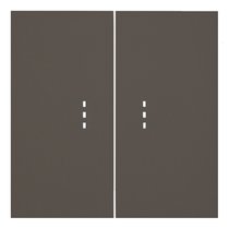 Клавиши двухклавишного выключателя с подсветкой 35612 CP, капучино