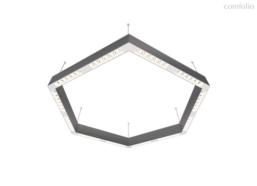 Donolux LED Eye-hex св-к подвесной, 72W, 900х780мм, H71,5мм, 8840Lm, 48°, 3000К, IP20, корпус алюмин, цвет алюминий - Donolux