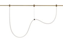 LED, Line, DC24V, 45Вт, 1800Лм, D22xL3000 мм, Ra90, 360°, 3000К, IP20, темная бронза, центральное крепление в комплекте, светильник для Magnet Modular System «CODE 1.2» - Donolux