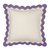 Чехол на подушку с контрастным кантом сиреневого цвета из коллекции Trendy Ruffles, 40х40 см - Tkano