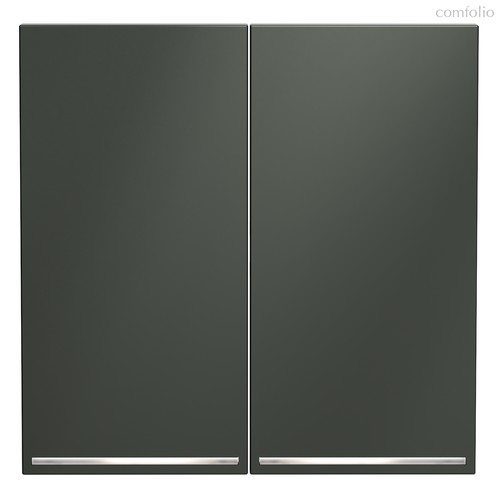 Клавиши для выключателя/переключателя двухклавишного с подсветкой, S70 титан - Voltum