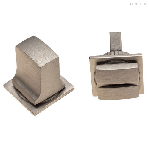 Фиксатор поворотный на MINI квадратном основании Fratelli Cattini WC-8 4FS-NI матовый никель - Fratelli Cattini