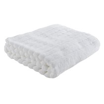 Полотенце банное Waves белого цвета Essential, 70х140 см - Tkano