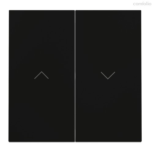 Клавиши для выключателя жалюзи, S70 черный матовый - Voltum