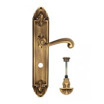 Дверная ручка Venezia Carnevale WC-4 на планке PL90 матовая бронза