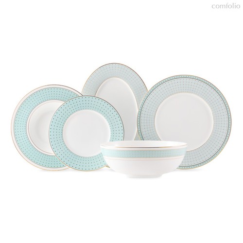 Сервиз столовый Decor de table Бирюза на 6 персон 20 предметов, фарфор костяной, п/к - Decor De Table
