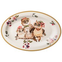 Блюдо Овальное Lefard Owls Party 26,5x18,5 см
