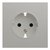 Лицевая панель для розетки 2к+з 35632 PL, платина - Rikett