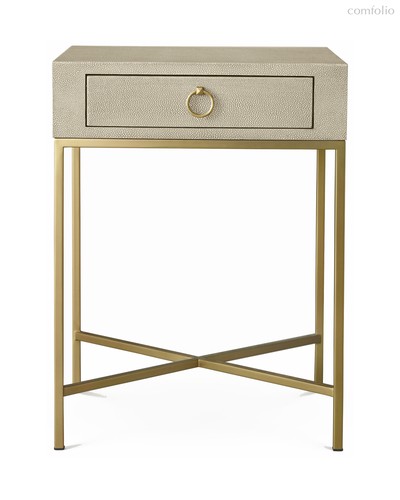 Бежевая прикроватная тумба Далтон, цвет бежевый - Louvre Home