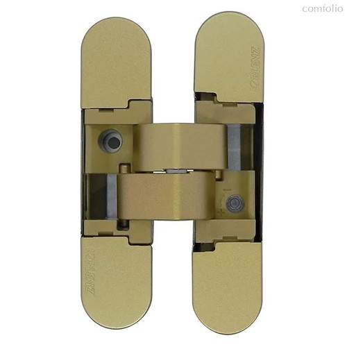 KUBICA K1019 DXSX, KOMBI HYBRID OS петля скрытая универсальная МАТОВОЕ ЗОЛОТО (40 kg) - Koblenz