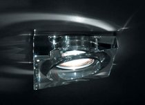 Donolux Светильник встраиваемый декоративный хрустальный, хром L 100 W 100 H 80 мм, галог. лампа MR1 - Donolux