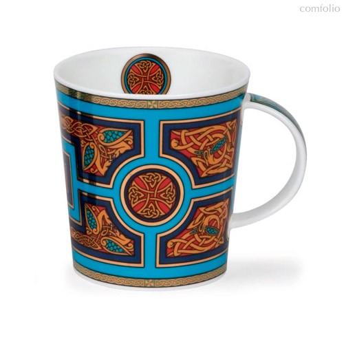 Кружка для чая и кофе Dunoon Иона Голубой Ломонд 320 мл, фарфор костяной - Dunoon