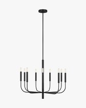 Большая чёрная люстра Уорвик