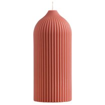 Свеча декоративная терракотового цвета из коллекции Edge, 16,5 см - Tkano