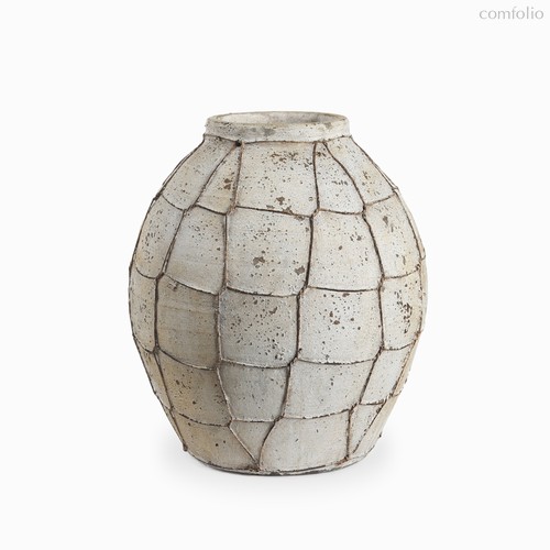 Ваза Net высота 34, цвет светло-серый - Cosmo