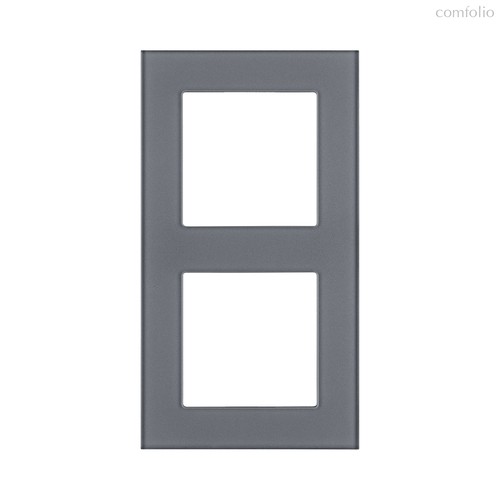 Рамка 2-постовая, стекло серый Kollinger Asthetik AS2GY - Kollinger