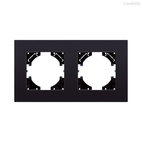 Рамка 2-постовая, стекло черный Kollinger Reflex MG RM2BK - Kollinger