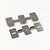 Клипса крепления к потолку для профиля DN18CS5075, 34х8х90мм Серия:DN18 - Donel