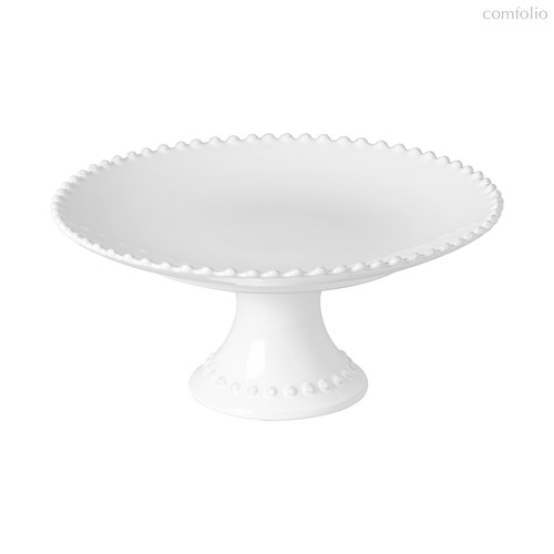 Блюдо на ножке Pearl White PEP286-WHI(PEP286-02202F), цвет белый - Costa Nova