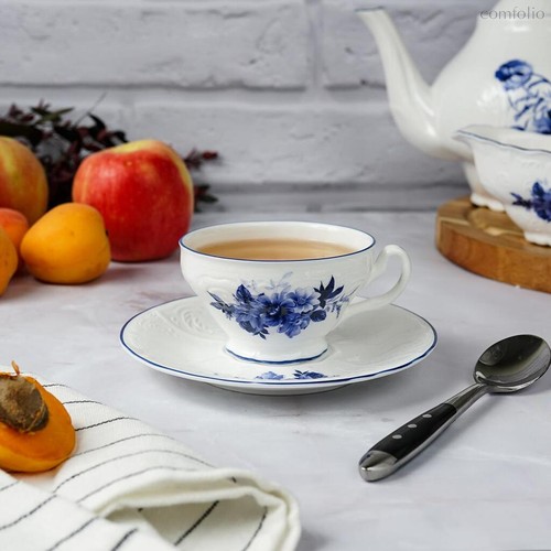 Кофейная пара 90 мл d 7,9 см h5,8 см Blue Flower P.L. Proff Cuisine - P.L. Proff Cuisine