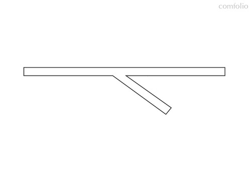 Donolux Twiggy накладной светодиодный светильник, 77 Ватт, 5280Lm, 3000К, IP20, 344х1500мм, H73мм, R - Donolux