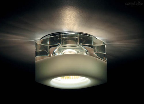 Donolux Светильник встраиваемый декоративный хрустальный, D 78 H 78мм, галог. лампа MR16 GU5,3.max - Donolux