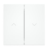 Выключатель встраиваемый VOLTUM S70 для жалюзи 10А, белый матовый - Voltum