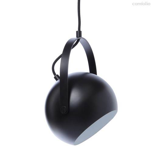 Лампа потолочная Ball с подвесом, d40 см, черная матовая - Frandsen