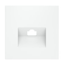 Накладка для розетки компьютерной RJ45 кат.6, S70 белый матовый - Voltum