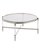 Серебряный кофейный стол Шэрон, цвет серебряный - Louvre Home