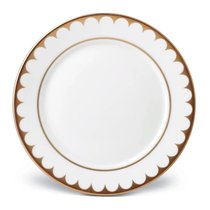 Тарелка пирожковая L’Objet Эгейская 17 см, золотой декор, фарфор - L’Objet