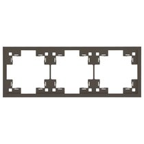 Трехместная рамка 35830 CP, капучино - Rikett