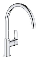 31232001 BauLoop Смеситель для кухни с высоким C-образным изливом, хром (замена арт. 31232000) - Grohe