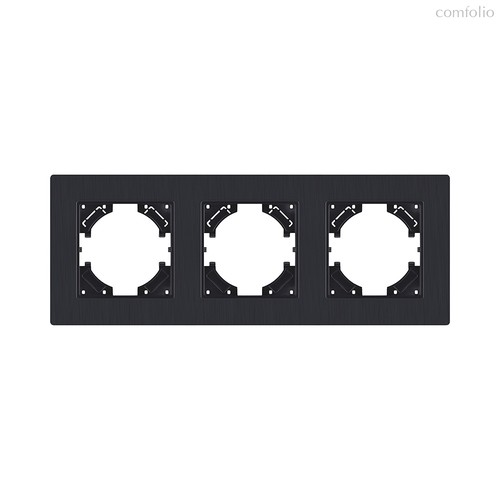 Рамка 3-постовая, черный матовый Kollinger Eleganz Plex EP3BM - Kollinger