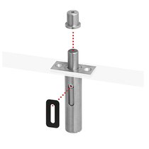 Петля Tupai 3184-16 Satin stainless steel - Tupai