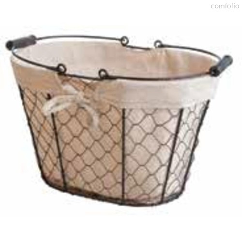 Корзина для хлеба и выкладки 35*23 см h22 см с хлопковой вставкой SUNNEX - SUNNEX