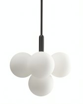 Чёрный подвесной светильник Маниса, цвет черный - Louvre Home